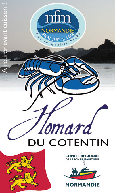 Pin's Homard Cotentin Recto
