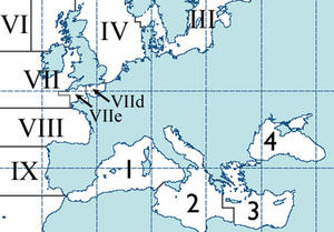 Carte EU Zones de Pêche