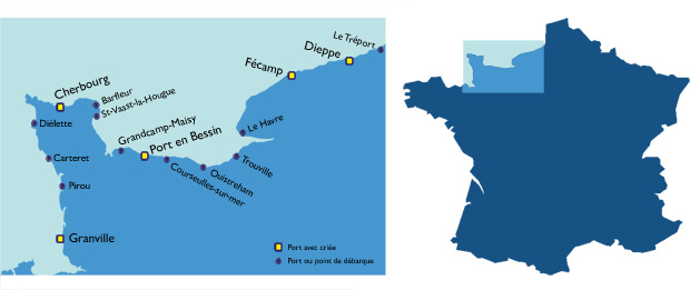 Carte Littoral normand