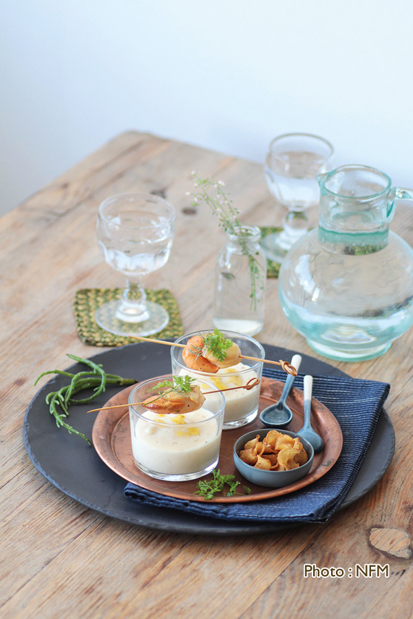 Recette Coquille Saint-Jacies Panna Cota