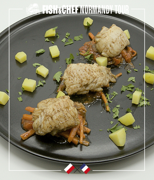 Recette Tacaud aux légumes 