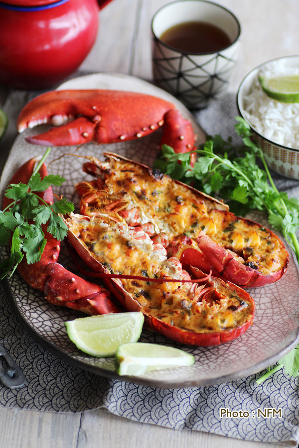 Recette Homard au curry rouge