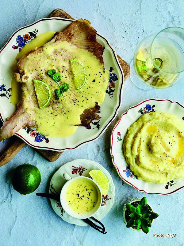 Recette Raie sauce sabaillon à la vanille et citron vert