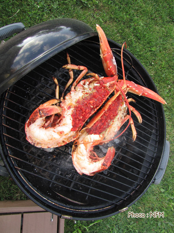 Recette Homard grillé au barbecue, sauce corail