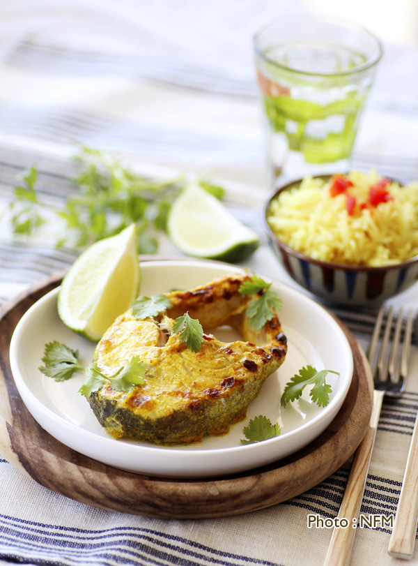 Recette Lieu jaune en darnes à l'indienne