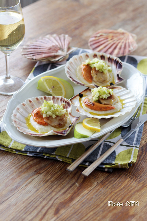 Recette Coquille Saint-Jacques pomme céleri