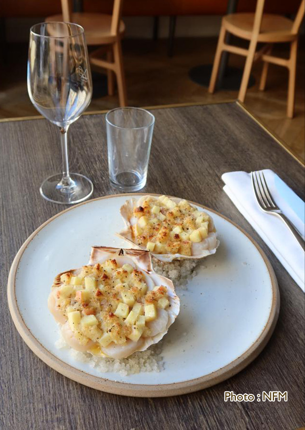 Recette Coquille Saint-Jacques Gartinée aux pommes