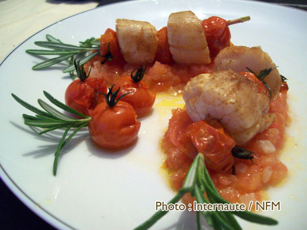 Recette Coquille Saint-Jacques brochettes romarin