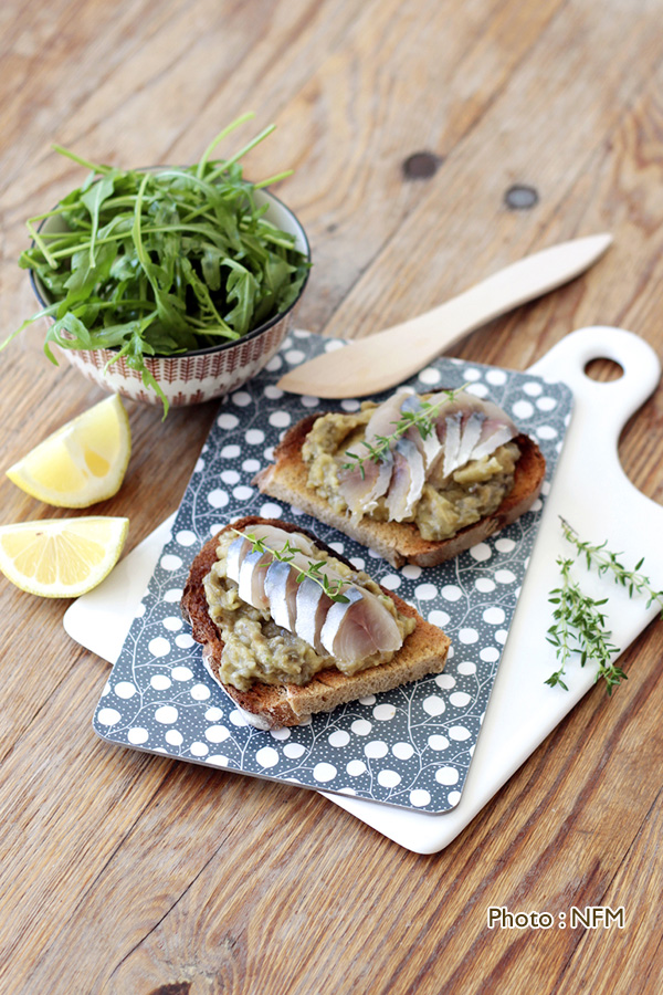 Recette Maquereau en tartine aux épices