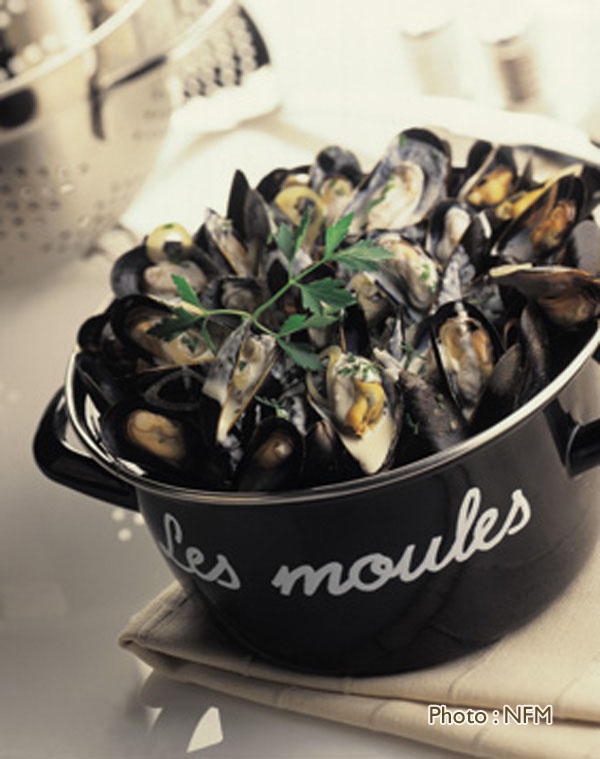 Recette Moule sauce poulette