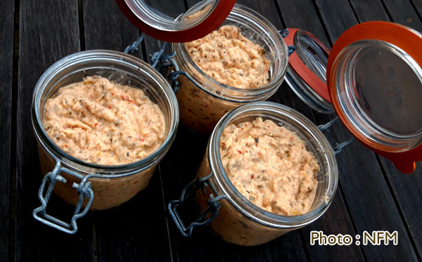 Recette Roussette en Rillettes au piment d'Espelette