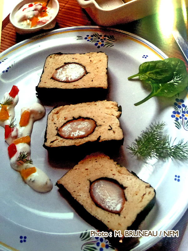 Recette Hareng en terrine, foie gras et Saint-Jacques
