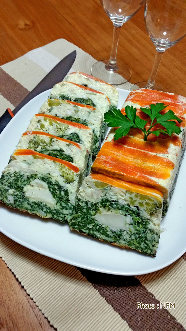 Recette Terrine de poisson Saint-Jacques et épinards