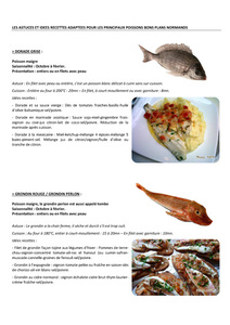 Conseils culinaires Poissons Bons Plans Normands