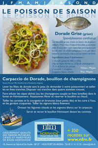 Fiche Recette Dorade grise 1