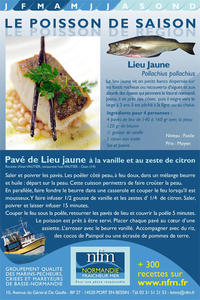 Fiche Recette Lieu jaune 1