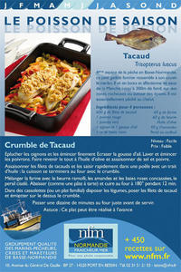 Fiche Recette Tacaud 1